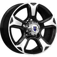 Литые диски Атлант (КС757) 7.000xR16 5x139.7 DIA108.5 ET35 алмаз черный для ГАЗ Соболь Газ-22177