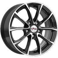 Литые диски Джет (КС914) 6.500xR16 5x114.3 DIA67.1 ET46 Блэк Джек для Hyundai Tiburon