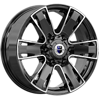 Литые диски Севенна (КС726) 7.000xR17 6x139.7 DIA100.1 ET33 алмаз черный