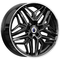 Литые диски Колумб (КС1038) 7.000xR19 5x108 DIA65.1 ET36 алмаз черный для Chery Tiggo 9