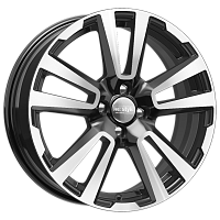 Литые диски КС874 (17_Vesta Cross) (КС874) 6.500xR17 4x100 DIA60.1 ET43 алмаз черный Литые диски КС874 (17_Vesta Cross) (КС874) 6.500xR17 4x100 DIA60.1 ET43 алмаз черный