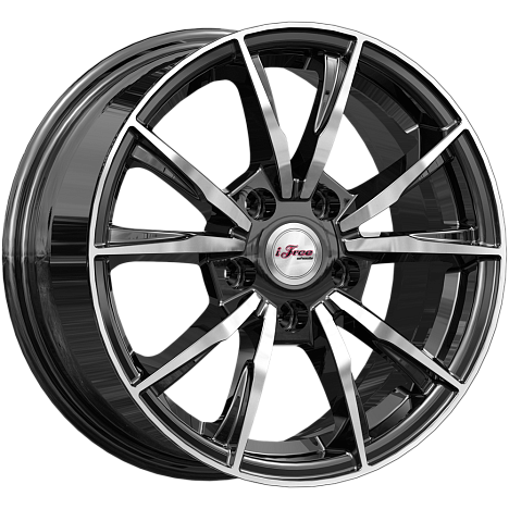 Сион (КС1055) 6.500xR15 5x100 DIA67.1 ET45 Блэк Джек Сион (КС1055) 6.500xR15 5x100 DIA67.1 ET45 Блэк Джек