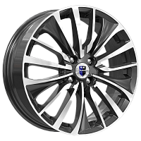 Литые диски Flanker (КС905) 6.500xR17 4x100 DIA67.1 ET37 алмаз черный