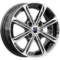 Литые диски Флэш (КС710) 5.000xR13 4x100 DIA67.1 ET45 алмаз черный для Daihatsu Charade