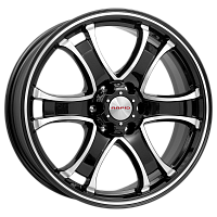 Литые диски Балеар (КС727) 7.500xR18 6x139.7 DIA67.1 ET38 алмаз черный Литые диски Балеар (КС727) 7.500xR18 6x139.7 DIA67.1 ET38 алмаз черный