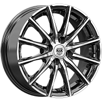 Литые диски Сандал (КС1199) 6.000xR15 4x100 DIA54.1 ET41 алмаз черный для Mazda Demio