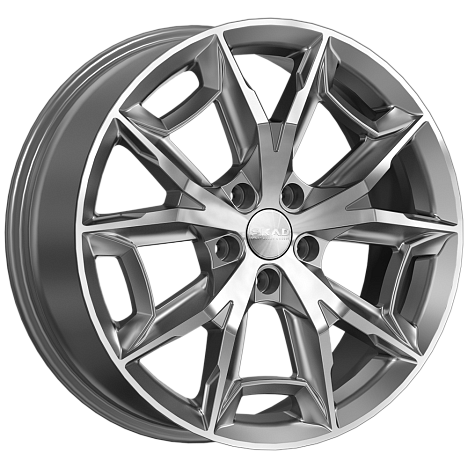 ПАРКЕР (КЛ382) 7.500xR19 5x114.3 DIA66.6 ET45 алмаз графит ПАРКЕР (КЛ382) 7.500xR19 5x114.3 DIA66.6 ET45 алмаз графит