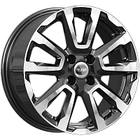 Литые диски КС1026 (16_Vesta Cross) (КС1026) 6.500xR16 4x100 DIA60.1 ET43 алмаз черный для Renault Clio