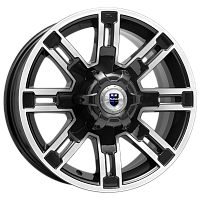 Литые диски Полюс (КС609М) 7.500xR16 6x139.7 DIA106.1 ET15 алмаз черный Литые диски Полюс (КС609М) 7.500xR16 6x139.7 DIA106.1 ET15 алмаз черный