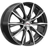 Литые диски Каzантип (КС684М) 7.500xR18 5x114.3 DIA67.1 ET50 Блэк Джек для Mazda Cx-7