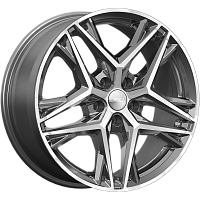 Литые диски Челси (КЛ1100) 8.000xR18 5x112 DIA66.6 ET39 алмаз графит для Volkswagen Jetta