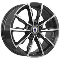 Литые диски Меренге (КС902) 7.500xR17 5x114.3 DIA67.1 ET45 алмаз черный для Acura Tsx