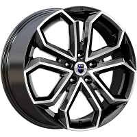 Литые диски Пандора (КС466) 8.500xR19 5x108 DIA67.1 ET35 алмаз черный