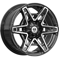 Литые диски Блэкберн (КС1129) 8.000xR17 6x139.7 DIA93.1 ET42 алмаз черный для Ford Ranger