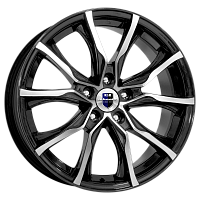 Литые диски Твист (КС697М) 7.500xR17 5x112 DIA66.6 ET37 алмаз черный для Mercedes-Benz Clk-Class