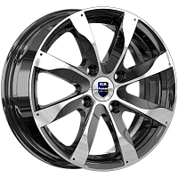 Литые диски Джемини (КС617) 6.000xR15 4x98 DIA67.1 ET35 алмаз черный для Alfa Romeo 145