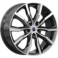 Литые диски Портер (КС906) 7.500xR18 5x112 DIA66.6 ET45 алмаз черный для SEAT Altea Freetrack Литые диски Портер (КС906) 7.500xR18 5x112 DIA66.6 ET45 алмаз черный для SEAT Altea Freetrack