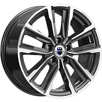 Литые диски Лацио (КС964) 7.500xR17 5x114.3 DIA60.1 ET45 алмаз черный для Toyota Camry