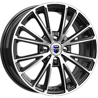 Литые диски Меандр (КС888) 6.000xR15 4x100 DIA67.1 ET40 алмаз черный SK для Opel Meriva