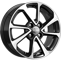 Литые диски КС861 (ZV 15_Vesta) (КС861) 6.000xR15 4x100 DIA60.1 ET50 алмаз черный для Dacia Logan