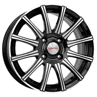 Литые диски Сиеста (КС477) 5.000xR13 4x98 DIA58.5 ET29 алмаз черный