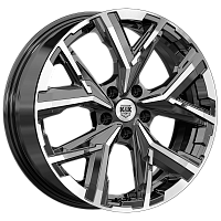 Литые диски Айона (КС1169) 6.500xR18 5x114.3 DIA67.1 ET45 алмаз черный