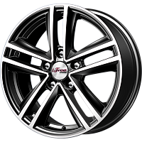 Литые диски Катар (КС885) 6.500xR16 5x114.3 DIA67.1 ET45 Блэк Джек для Mazda 6