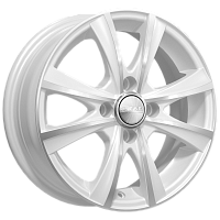 Литые диски МАЛЬТА (КЛ248) 5.500xR14 4x100 DIA67.1 ET38 алмаз-белый для Mazda Demio