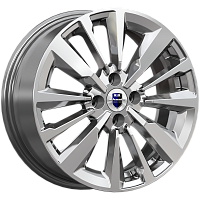 Литые диски Эрман (КС997) 6.500xR16 4x100 DIA60.1 ET37 дарк платинум для Opel Astra