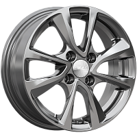 Литые диски НИЦЦА (КЛ287) 5.500xR14 4x100 DIA67.1 ET35 графит для Peugeot 108