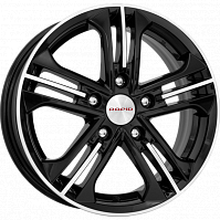 Литые диски Trinity (КС615) 6.000xR15 5x114.3 DIA67.1 ET45 алмаз черный для Mazda 626
