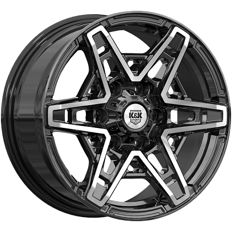 Блэкберн (КС1129) 8.000xR17 6x139.7 DIA77.9 ET25 алмаз черный Блэкберн (КС1129) 8.000xR17 6x139.7 DIA77.9 ET25 алмаз черный